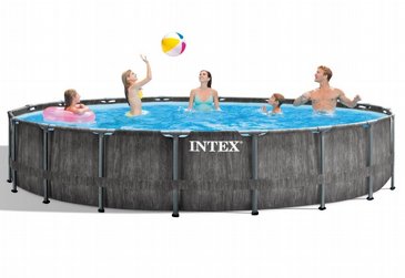 ערכת יצרן בריכת INTEX עמודים עגולה קוטר 549 עומק 122 סדרת GREYWOOD PRISM FRAME דגם 26744 ערכת יצרן בריכת INTEX עמודים עגולה קוטר 549 עומק 122 סדרת GREYWOOD PRISM FRAME דגם 26744