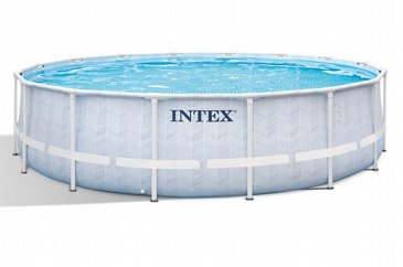 בריכת INTEX אולטרה עגולה קוטר 488 עומק 122 סדרת CHEVRON PRISM FRAME מקט 26746 דגם 2026 בריכת INTEX אולטרה עגולה קוטר 488 עומק 122 סדרת CHEVRON PRISM FRAME מקט 26746 דגם 2026