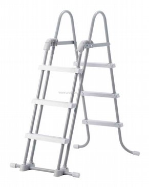 סולם אפור 107 סמ 3 שלבים דו כיווני INTEX לבריכה ביתית, דגם 28072 סולם אפור 107 סמ 3 שלבים דו כיווני INTEX לבריכה ביתית, דגם 28072