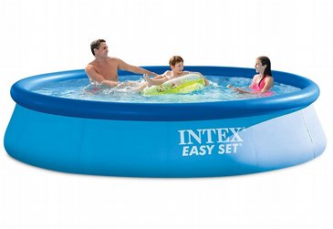 בריכת הקמה מהירה (בריכת שפה מתנפחת) קוטר 366 עומק 76 INTEX דגם 28130 בריכת הקמה מהירה (בריכת שפה מתנפחת) קוטר 366 עומק 76 INTEX דגם 28130