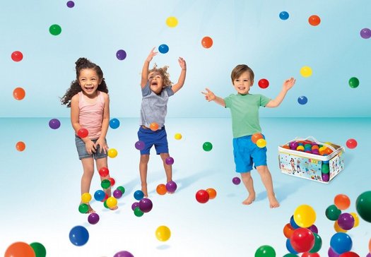 �� �� 100 ����� ������ �������� INTEX ���� FUN BALLZ ��� 49602