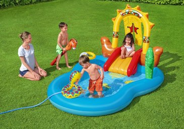 בריכת פעילות BESTWAY הכוללת מגלשה, מתז מים ובריכת שכשוך, מידות: 140*188*264 דגם 53118 בריכת פעילות BESTWAY הכוללת מגלשה, מתז מים ובריכת שכשוך, מידות: 140*188*264 דגם 53118