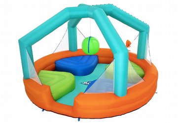 מתנפח מים/פארק מים צבעוני "הפל אותי" הכולל זירה מתנפחת עם 4 במות איזון+כדור עם מתזי מים 53383 Bestway מתנפח מים/פארק מים צבעוני "הפל אותי" הכולל זירה מתנפחת עם 4 במות איזון+כדור עם מתזי מים 53383 Bestway