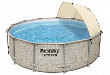 בריכת BESTWAY אולטרה קוטר 396 עומק 107 דמוי ראטן +צלון, דגם 5614V בריכת BESTWAY אולטרה קוטר 396 עומק 107 דמוי ראטן +צלון, דגם 5614V