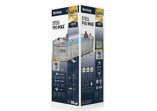 ����� ����! ����� BESTWAY ������ 122*274*549 ���� ������+4 ������, Steel Pro Max ��� 56716