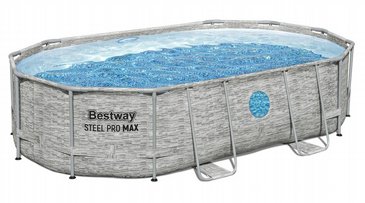 בריכת BESTWAY אובלית 107*305*488 עם חלונות בריכת BESTWAY אובלית 107*305*488 עם חלונות