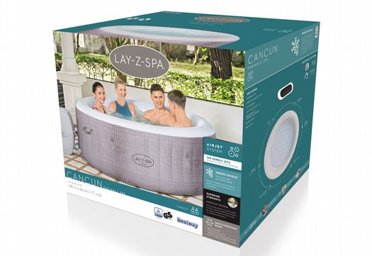 �`���� ����� 60003 ��� Cancun AirJet, ���� BESTWAY ,Lay-Z-Spa