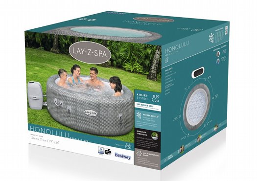 �`���� ����� 60019 ��� Honolulu AirJet, ���� BESTWAY ,Lay-Z-Spa