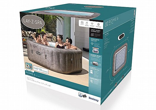 ����� ����� ���� 6001K ���� ����� ���������� Rome Smart Airjet 6, BESTWAY ,Lay-Z-Spa