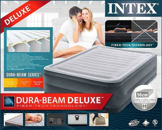 ���� ������/���� ����� ���� INTEX ���� ����� ������ ������, ��� QUEEN ���� Deluxe Comfort Plush ��� 64418