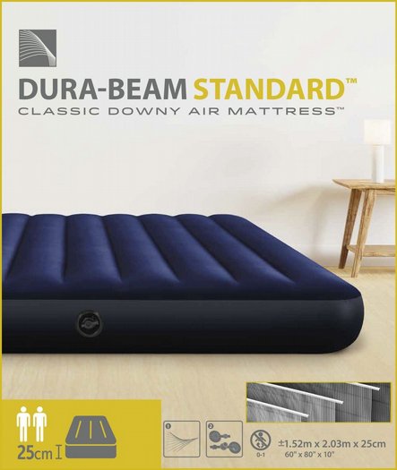 ���� ������/���� ����� ���� INTEX ������ ������ ������ DURA-BEAM Classic Downy ��� Queen ��"� 64759  