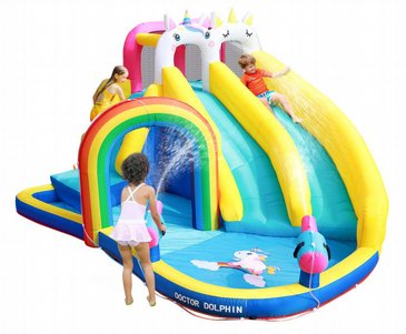 מתקן מים מתנפח הכולל 2 מגלשות+קיר טיפוס+2 תותחי מים, דגם 73041 DOCTOR DOLPHIN דוקטור דולפין מתקן מים מתנפח הכולל 2 מגלשות+קיר טיפוס+2 תותחי מים, דגם 73041 DOCTOR DOLPHIN דוקטור דולפין