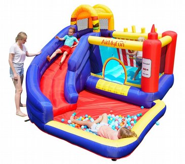 מתקן מתנפח הכולל מתקן קפיצות+קיר טיפוס+מגלשה, דגם 82024 AirMyFun מבית דוקטור דולפין מתקן מתנפח הכולל מתקן קפיצות+קיר טיפוס+מגלשה, דגם 82024 AirMyFun מבית דוקטור דולפין