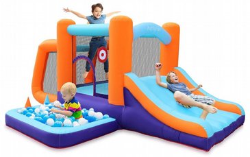 מתקן מתנפח הכולל מתקן קפיצות+מגלשה רחבה+מגוון משחקי כדור, דגם 82030 AirMyFun מבית דוקטור דולפין מתקן מתנפח הכולל מתקן קפיצות+מגלשה רחבה+מגוון משחקי כדור, דגם 82030 AirMyFun מבית דוקטור דולפין