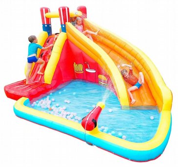 מתקן מים מתנפח הכולל מגלשה+קיר טיפוס+תותח מים, דגם 83009 AirMyFun מבית דוקטור דולפין מתקן מים מתנפח הכולל מגלשה+קיר טיפוס+תותח מים, דגם 83009 AirMyFun מבית דוקטור דולפין